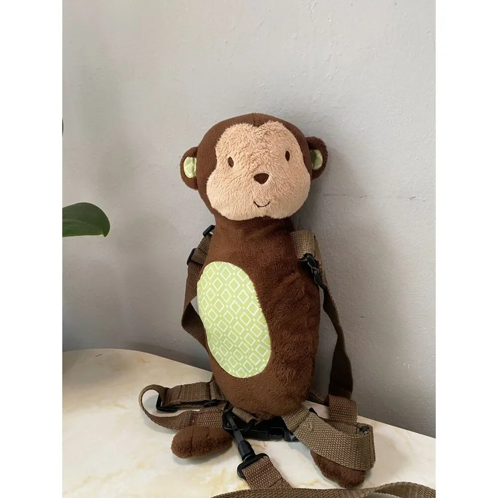 Child Of‎ Mine By Carters Green Monkey Safety Backpack Harness Adjustable Straps